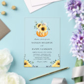 Invitations En Acrylique Citrouille rustique et Mariage de automne tourneso (Insitu (Mariage))