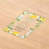 Invitations En Acrylique Citrus Lemon Orchard Bridal Shower (Poser)
