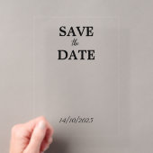 Invitations En Acrylique Clair (In situ (ordinateur de poche))