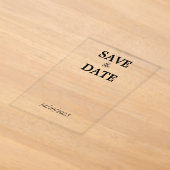 Invitations En Acrylique Clair (Poser)