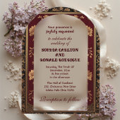 Invitations En Acrylique Classic Christmas Chinoiserie Traditional Wedding