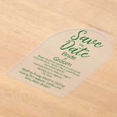 Invitations En Acrylique Classic Simple St Patrick's Day Frosted Mariage (Poser)