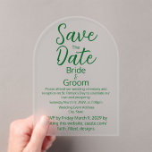 Invitations En Acrylique Classic Simple St Patrick's Day Frosted Mariage (In situ (ordinateur de poche))