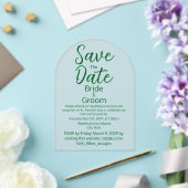 Invitations En Acrylique Classic Simple St Patrick's Day Frosted Mariage (Insitu (Mariage))