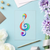 Invitations En Acrylique Clé arc-en-ciel (Insitu (Mariage))