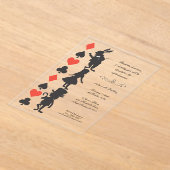 Invitations En Acrylique CLEAR Alice in Wonderland Cards Tea Party Birthday (Poser)