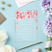 Invitations En Acrylique Clear Cherry Blossom Wedding (Insitu (Mariage))