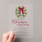 Invitations En Acrylique Cocktail de Noël Fête de Noël d'entreprise (In situ (ordinateur de poche))