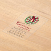 Invitations En Acrylique Cocktail de Noël Fête de Noël d'entreprise (Poser)