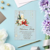 Invitations En Acrylique Cocktail Holly Berry Red Bow Company Noël (Insitu (Mariage))