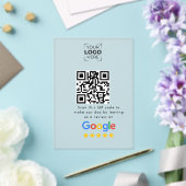 Invitations En Acrylique Code QR de l'avis de Google sur l'entreprise  (Insitu (Mariage))