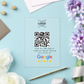 Invitations En Acrylique Code QR de révision Google Review Business  (Insitu (Mariage))