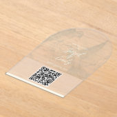 Invitations En Acrylique Code QR d'invitation de mariage (Poser)
