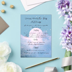 Invitations En Acrylique Collection de mariage atmosphérique Moonlight Shim