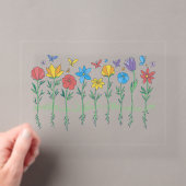 Invitations En Acrylique Conception de fleurs en croissance (In situ (ordinateur de poche))