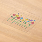 Invitations En Acrylique Conception de fleurs en croissance (Poser)