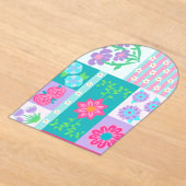 Invitations En Acrylique Conception de fleurs vibrantes en fleurs (Poser)