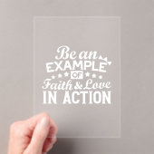 Invitations En Acrylique Conception de la motivation chrétienne - Foi, Amou (In situ (ordinateur de poche))