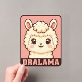 Invitations En Acrylique Conception d'illustration de lama mignon (In situ (ordinateur de poche))