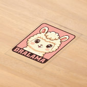 Invitations En Acrylique Conception d'illustration de lama mignon (Poser)