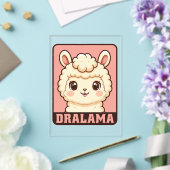 Invitations En Acrylique Conception d'illustration de lama mignon (Insitu (Mariage))