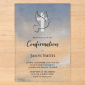 Invitations En Acrylique Confirmation (Recto)