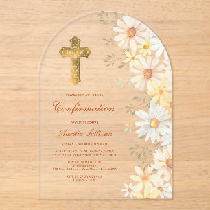 Invitations En Acrylique Confirmation de l'arc de marais