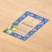 Invitations En Acrylique Confirmation Pour Son Carrelage Citron Méditerrané (Poser)