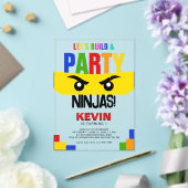 Invitations En Acrylique Construisons et faisons la fête Blocs de construct (Insitu (Mariage))