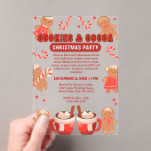 Invitations En Acrylique Cookies & Coca Bar Fête de Noël (In situ (ordinateur de poche))
