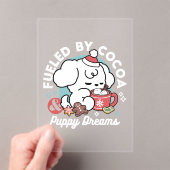 Invitations En Acrylique Cosy Puppy Dreams - Chocolat chaud et Noël (In situ (ordinateur de poche))