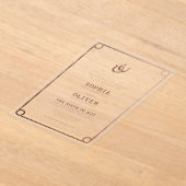 Invitations En Acrylique Country Western Mariage moderne (Poser)
