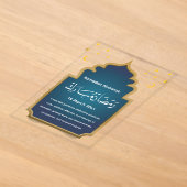 Invitations En Acrylique Coupez Eid Mubarak (Poser)