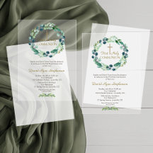 Couronne de feuilles d'eucalyptus Croix Garçon Pre