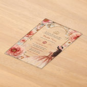 Invitations En Acrylique Couronne de Quinceanera en acrylique rose gold ros (Poser)