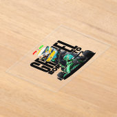 Invitations En Acrylique Course de Formule 1 (Poser)