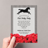 Invitations En Acrylique Course et Rose Derby Party (In situ (ordinateur de poche))