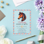 Invitations En Acrylique Course moderne Horse Derby Party équestre (Insitu (Mariage))