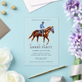 Invitations En Acrylique Course moderne Horse Derby Party équestre (Insitu (Mariage))