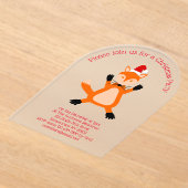 Invitations En Acrylique Coutume Noël Fox Custom (Poser)
