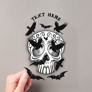 Invitations En Acrylique Crâne Décoration Halloween Calaveras