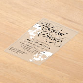 Invitations En Acrylique Crânes blancs Goth Dîner de répétition Mariage (Poser)