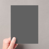 Invitations En Acrylique Create Your Own dark gray Custom Design (In situ (ordinateur de poche))