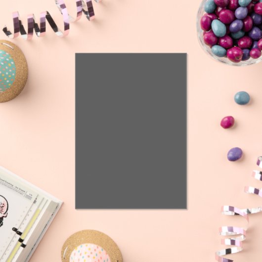 Invitations En Acrylique Create Your Own dark gray Custom Design (Insitu (Célébration))