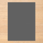Invitations En Acrylique Create Your Own dark gray Custom Design (Recto)