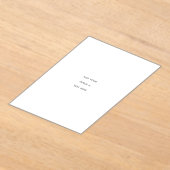 Invitations En Acrylique Create Your Own white  (Poser)