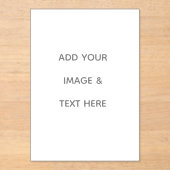 Invitations En Acrylique Create Your Own white  (Recto)