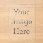 Invitation en Acrylique, Taille : 12,7 cm x 17,8 cm, Style : Acrylique transparent, Style des Coins : Rectangle, Impression : UV, Épaisseur : Premium (40 mil), Enveloppes : Blanc (Recto)