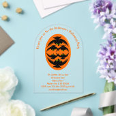 Invitations En Acrylique Crochets Halloween personnalisés (Insitu (Mariage))