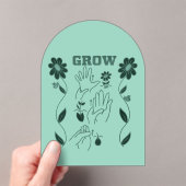 Invitations En Acrylique Croissance - Conception ASL (In situ (ordinateur de poche))